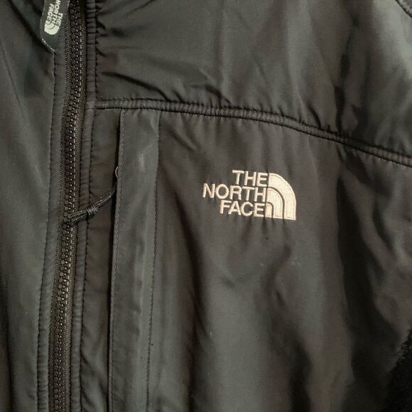 The North Face "Polartec" Full Zip Black Jacket with White Logo - Size XL - Picture 13 of 14